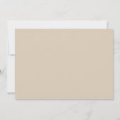 モダン バニラ タイポグラフィー セーブ・ザ・デート カード (裏面)