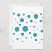 モダン&バブリング写真誕生日カード招待状 招待状 (裏面)