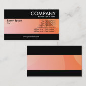 モダン – バブルクラウド淡い色のオレンジ 名刺 (正面/裏面)