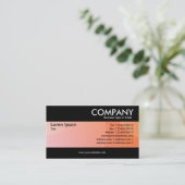 モダン – バブルクラウド淡い色のオレンジ 名刺 (スタンド正面)