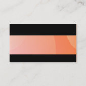 モダン – バブルクラウド淡い色のオレンジ 名刺 (裏面)