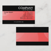 モダン – バブルクラウド赤 名刺 (正面/裏面)