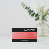 モダン – バブルクラウド赤 名刺 (スタンド正面)