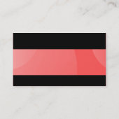 モダン – バブルクラウド赤 名刺 (裏面)