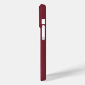 モダン・バーガンディ・モノグラム名入り Case-Mate iPhoneケース (裏面 / 左)