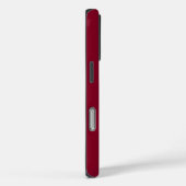 モダン・バーガンディ・モノグラム 名前 Case-Mate iPhoneケース (裏面 / 右)
