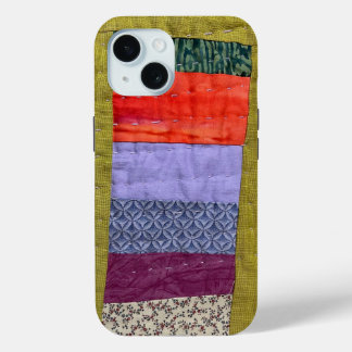 モダン パッチワークキルト風 スマホケース iPhone 15ケース