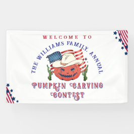モダン・パトリオティック・パンプキン・ショーダウン・ハロウィン 横断幕