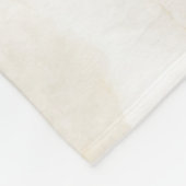 モダン パーソナライズ ネーム ゴールドエフェクト 大理石 フリースブランケット (角)