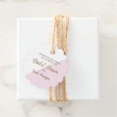 モダン パーソナライズ ピンクゴールド ブライダルシャワー フェイバータグ (インサイチュ)