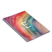 モダン パーソナライズ レインボー フォト ノートブック (右側)