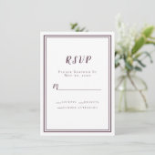 モダン パープル ウェディング RSVP ミニマル ウェディング (スタンド正面)