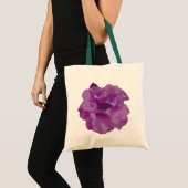 モダン パープル カメリアの花 トートバッグ (正面(商品))