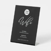 モダン ビジネス WiFi パスワード ウェルカム  台座サイン (正面)