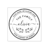 モダン |ビジパーソナライズされたネスロゴのゴム印 ラバースタンプ (インプリント)