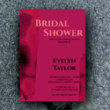 モダン，ビバミニマルマゼンダブライダルシャワー