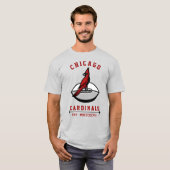 モダン ビンテージ シカゴ カーディナルス Est. Tシャツ (正面フル)