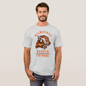 モダン ビンテージ ミルウォーキー バジャーズ エスト Tシャツ (正面フル)
