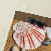 モダン、ビーチ、パーソナライズな砂 ビーチタオル (インサイチュ)