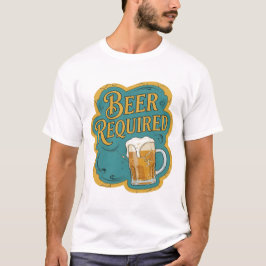 モダン ビール必須 アートモチーフ Tシャツ
