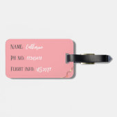 モダン&ピエレガントックパーソナライズされたラゲージタグ ラゲッジタグ (裏面横)