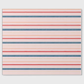 モダン&ピスタイリッシュックウォーター色キャンディーケーンストライプ ラッピングペーパー (フラット)