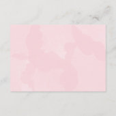 モダン ピンク ウォーターカラー 結婚式 披露宴 招待状 (裏面)