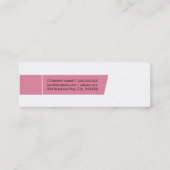 モダン | (ピンク) スキニー名刺 (裏面)