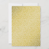 モダン ピンク ストライプ ゴールド カスタム 卒業パーティー 招待状 (裏面)