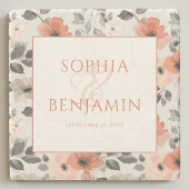 モダン ピンク ストーンコースター