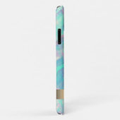 モダン ピンク フラミンゴ オパール イリデッセント Case-Mate iPhoneケース (裏面/右)