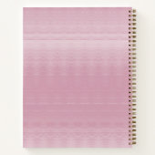 モダン ピンク フラワーズ ノート (裏面)