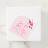 モダン ピンク ブライダルシャワー お土産タグ フェイバータグ (インサイチュ)