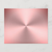 モダン ピンク ブラッシュド メタル ルック チラシ (裏面)