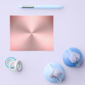 モダン ピンク ブラッシュド メタル ルック チラシ (シングル)