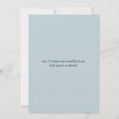 モダン ピンク ローズ グリッター 女の子 ベビーシャワー 招待状 (裏面)