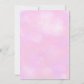 モダン ピンク 彼女は スクープされた ブライダルシャワー 招待状 (裏面)