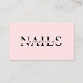 モダン、ピンク、QRコード 名刺 (正面)