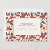 モダン ピース ラブ チア フェスティブ フレーム フォト 招待状 (裏面)