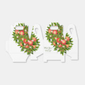 モダン ピーチ フルーツ | ウェディング フェイバーボックス (折り畳みなし)