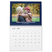 モダン&ファエレガントミリ引用文12ヶ月写真 カレンダー (3月 2026)