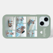 モダン ファミリー 6 写真 セージグリーン Case-Mate iPhoneケース (裏面 (横))