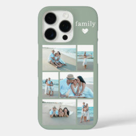 モダン ファミリー 6 写真 セージグリーン iPhone 16 PROケース