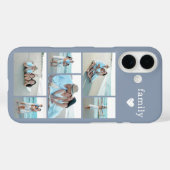 モダン ファミリー 6 写真 ダスティブルー Case-Mate iPhoneケース (裏面 (横))