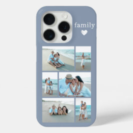 モダン ファミリー 6 写真 ダスティブルー iPhone 15 PROケース