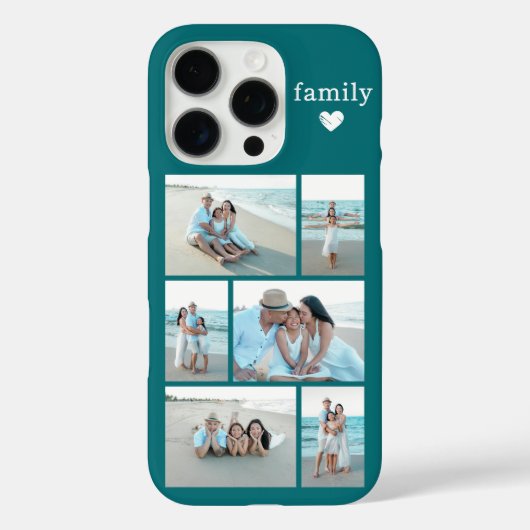 モダン・ファミリー 6 写真 ティール Case-Mate iPhoneケース (裏面)