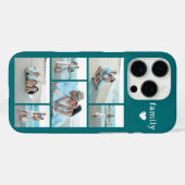 モダン・ファミリー 6 写真 ティール Case-Mate iPhoneケース (裏面 (横))