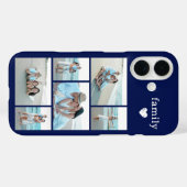 モダン ファミリー 6 写真 ネイビーブルー Case-Mate iPhoneケース (裏面 (横))