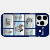 モダン ファミリー 6 写真 ネイビーブルー Case-Mate iPhoneケース (裏面 (横))