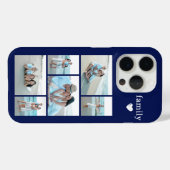 モダン ファミリー 6 写真 ネイビーブルー Case-Mate iPhoneケース (裏面 (横))